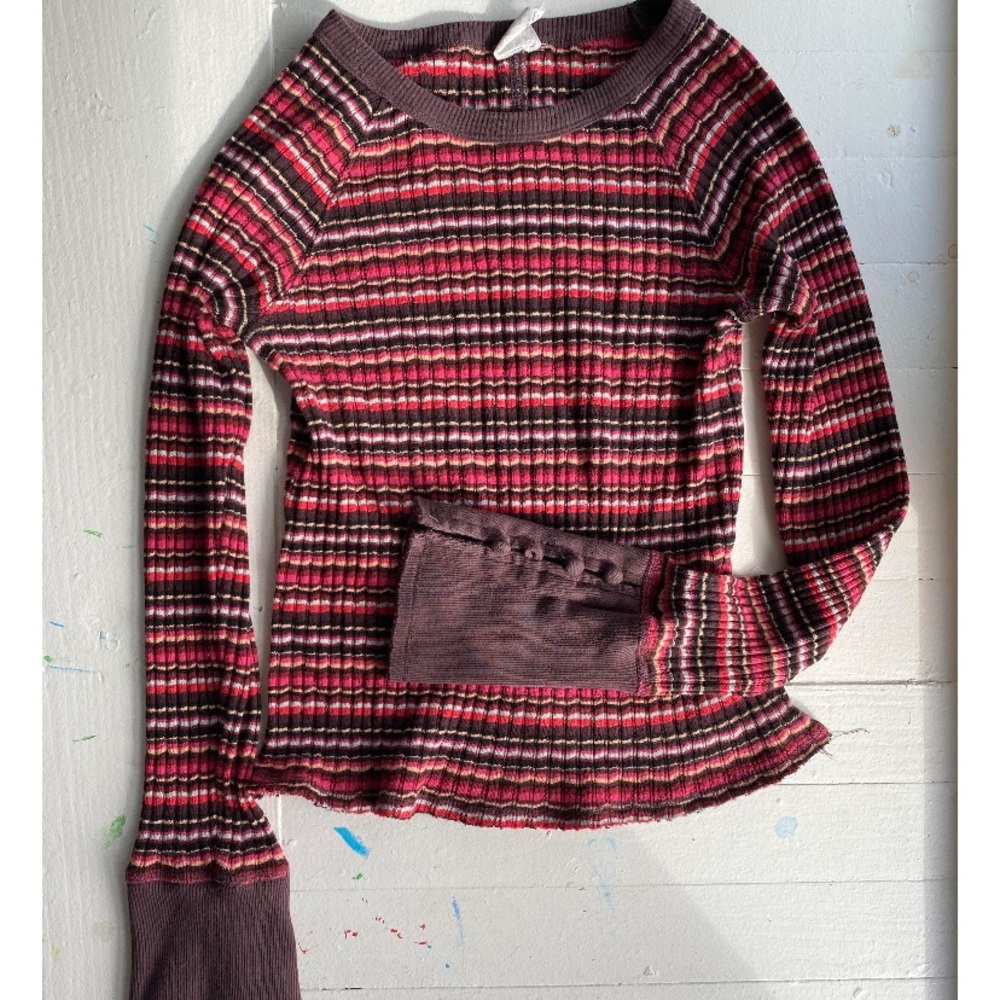 Free People Striped Long Sleeve